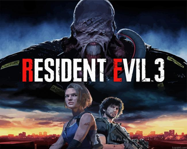 Resident Evil Game Painting By Numberss.png