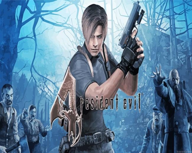 Resident Evil Game Series Painting By Numberss.png