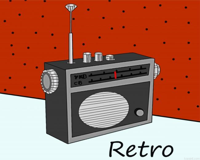 Retro Radio Painting By Numberss.png