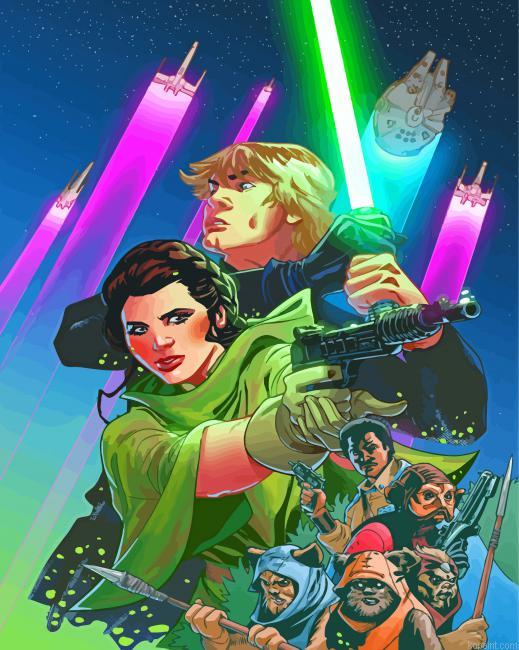 Return Of The Jedi Characters Painting By Numberss.png