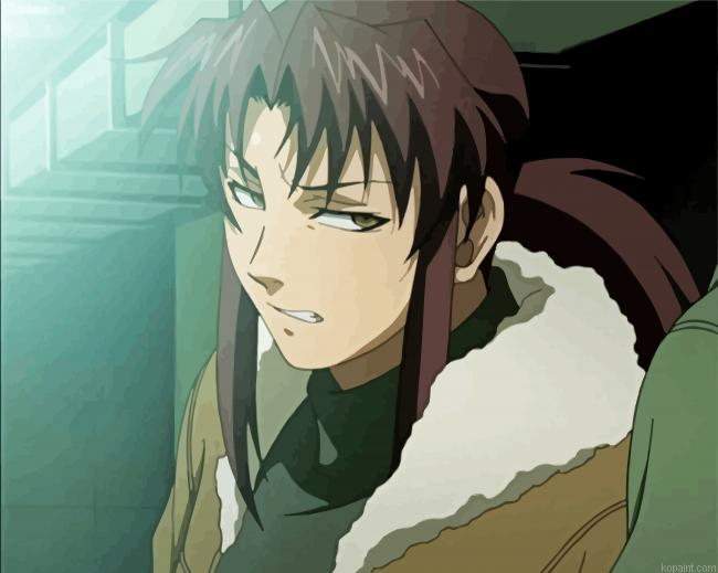 Revy Anime Character Paint By Numbers
