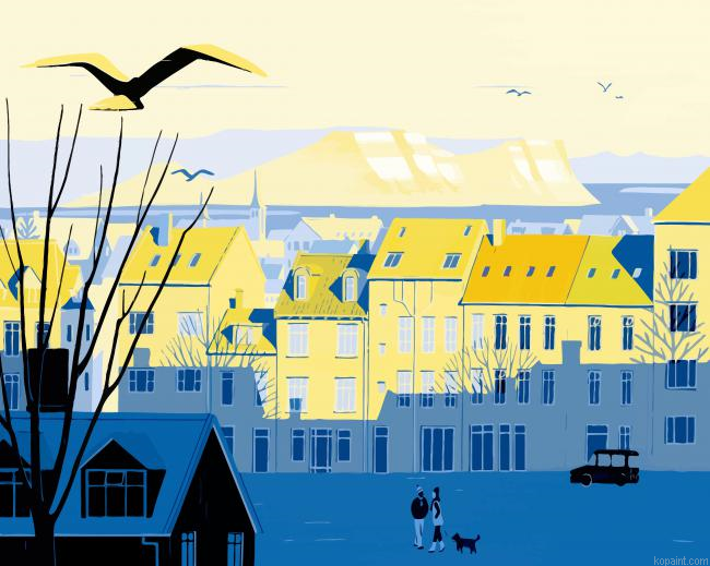 Reykjavik Illustration Paint By Numbers.png