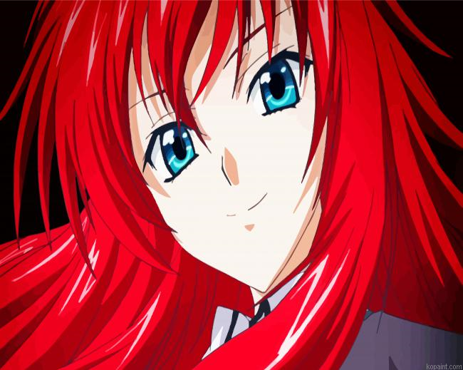 Rias Gremory High School DxD Paint By Numbers