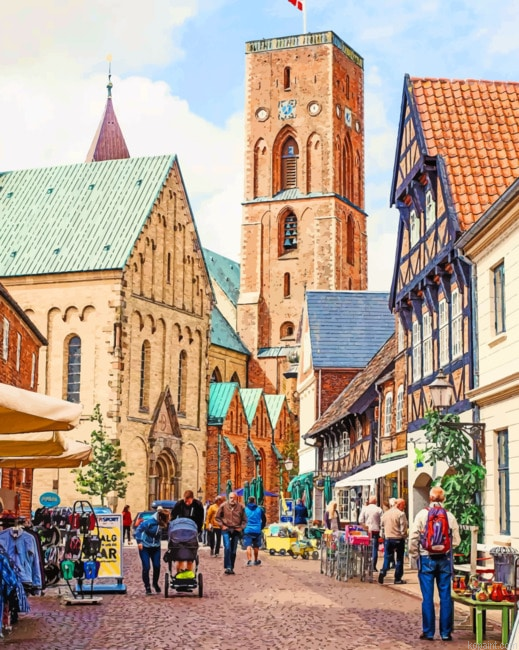 Ribe Cathedral Denmark Painting By Numberss.png