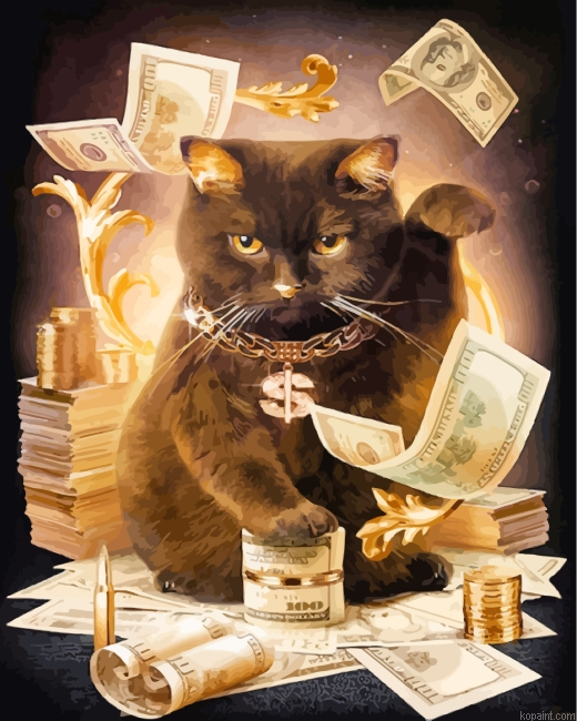 Rich Cat Paint By Numbers