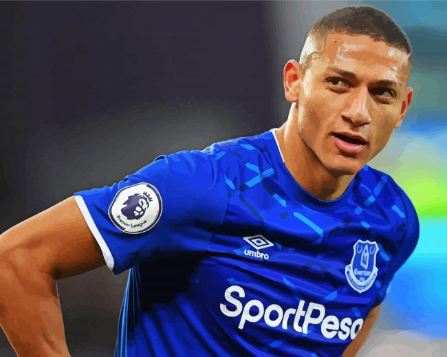 Richarlison De Andrade Everton Painting By Numberss.png