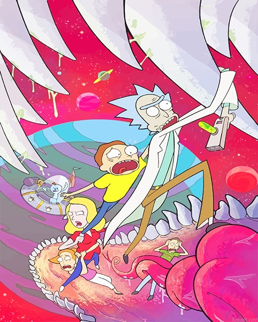 Rick And Morty Issue New Painting By Numberss.png