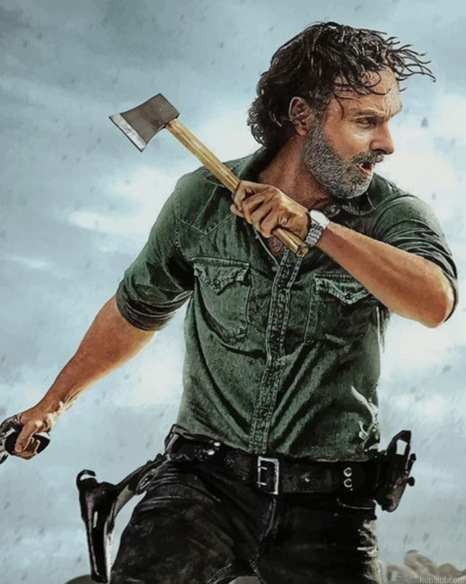 Rick Grimes The Walking Dead New Painting By Numberss.png