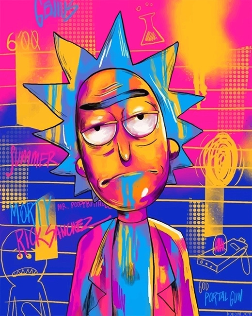 Rick Sanchez New Painting By Numberss.png