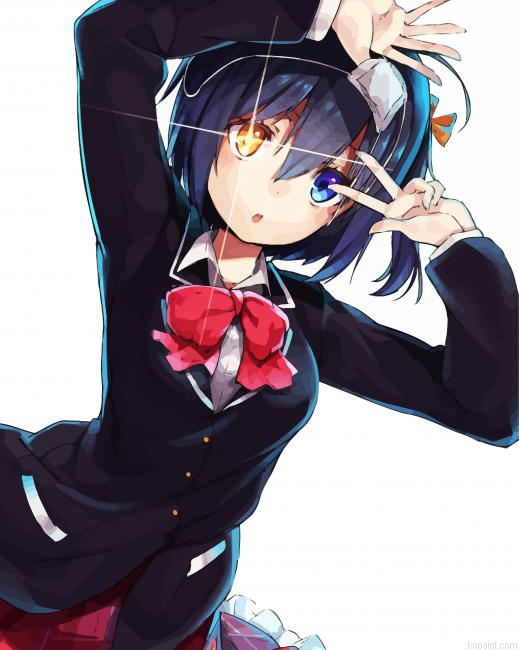 Rikka Anime Girl Paint By Numbers.png