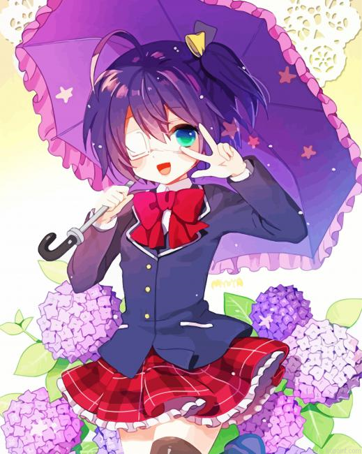 Rikka Takanash Chuunibyou Anime Girl Paint By Numbers