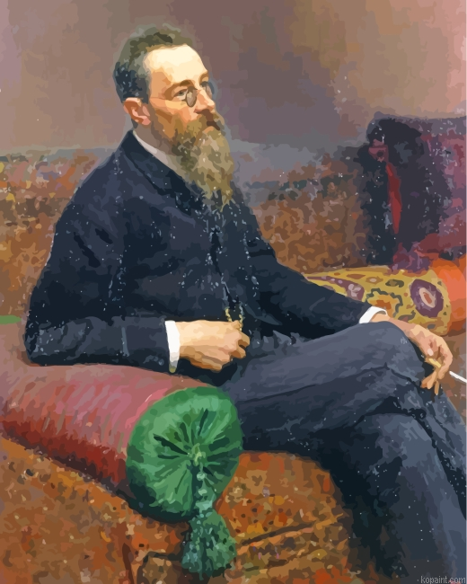 Rimsky Korsakov Smoking Painting By Numberss.png