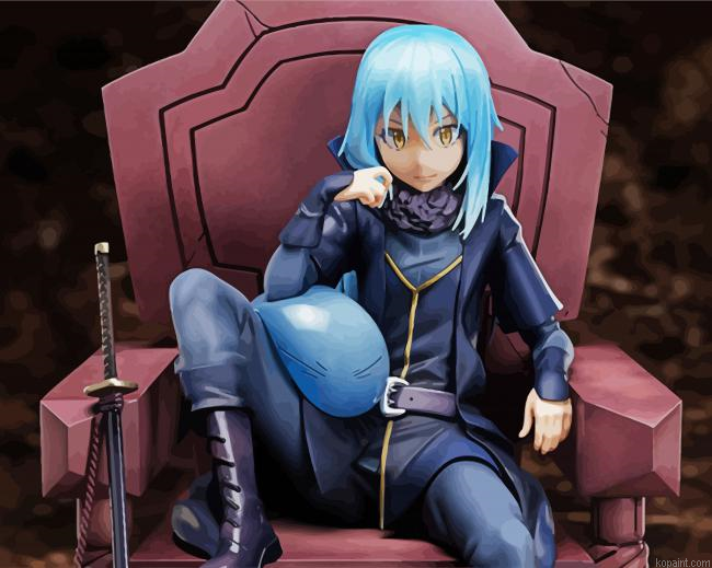 Rimuru Tempest Tensei Shitara Anime Painting By Numberss.png