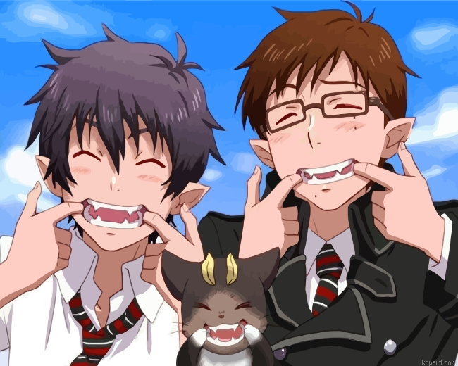 Rin Okumura And Yukio Okumura Paint By Numbers