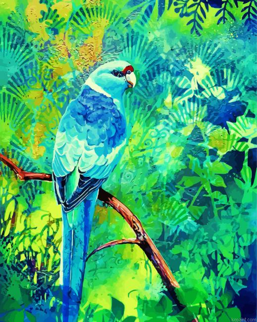 Ringneck Parrot Bird Painting By Numberss.png