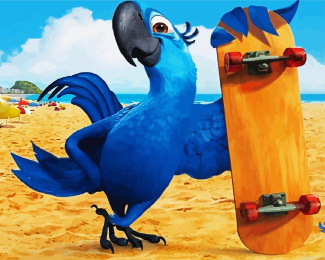 Rio Blue Skater Painting By Numberss.png
