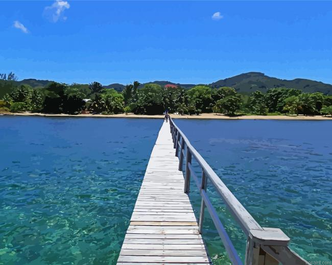 Roatan Beach Paint By Numbers