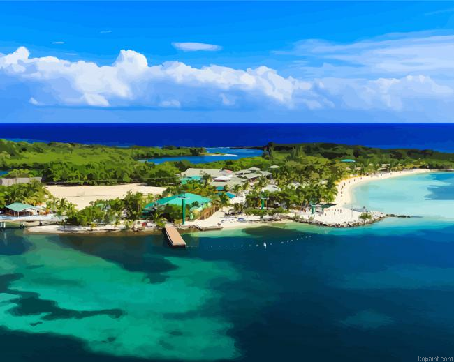 Roatan Honduras Paint By Numbers