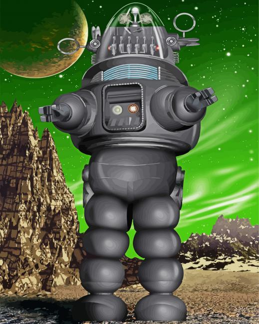 Robby Robot Animation Paint By Numbers