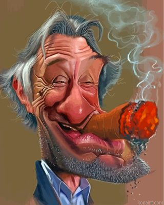 Robert De Niro Caricature Painting By Numberss.png