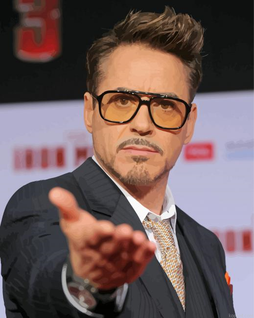 Robert Downey Jr Ironman Painting By Numberss.png