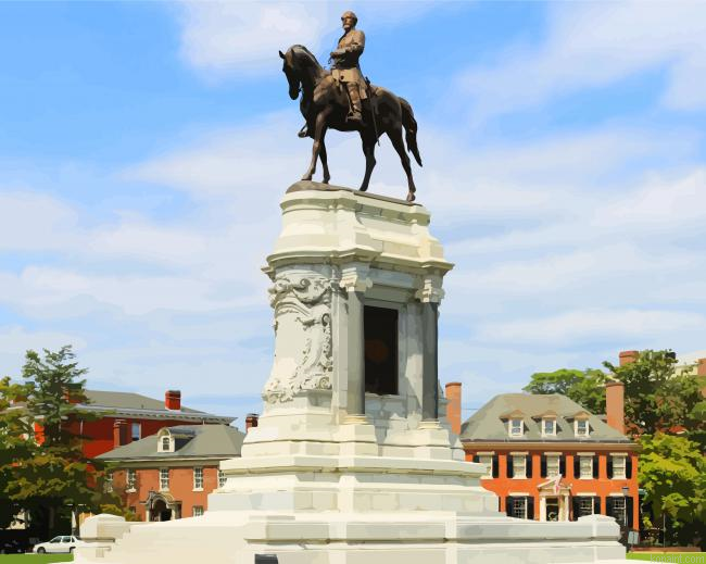 Robert E Lee Memorial Richmond Paint By Numbers.png