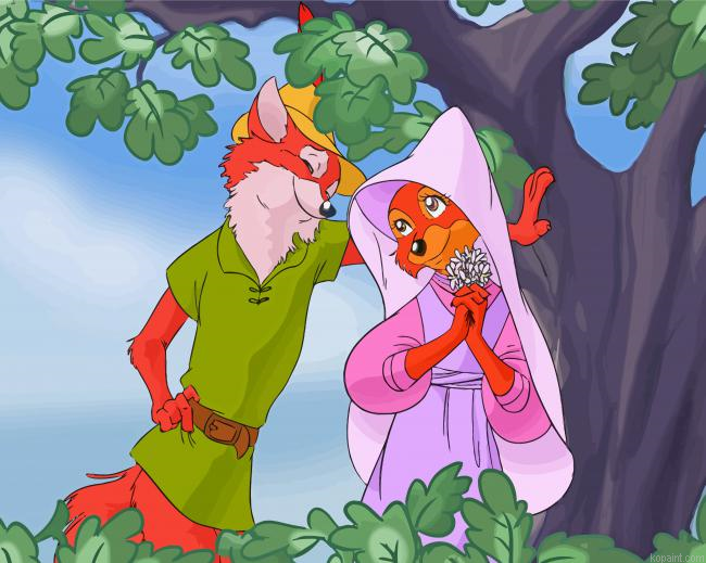Robin Hood And Marian Love Painting By Numberss.png