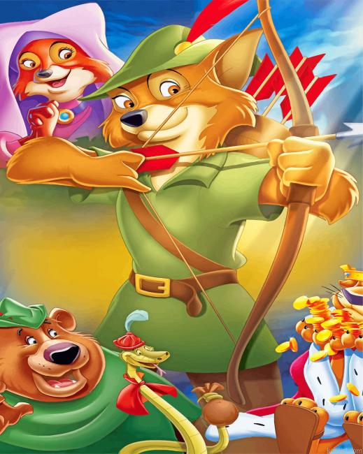 Robin Hood Disney Painting By Numberss.png
