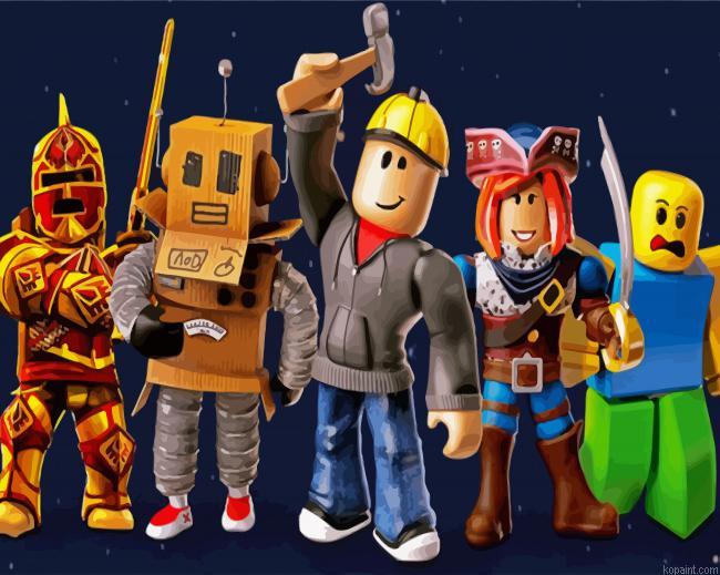 Roblox Characters Paint By Numbers