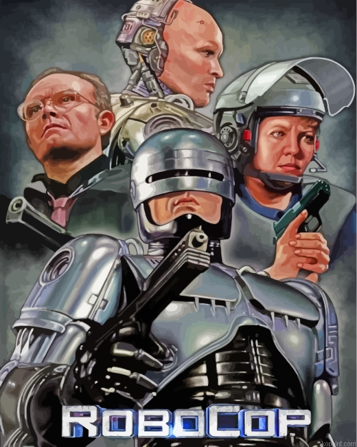 Robocop Movie Characters Painting By Numberss.png