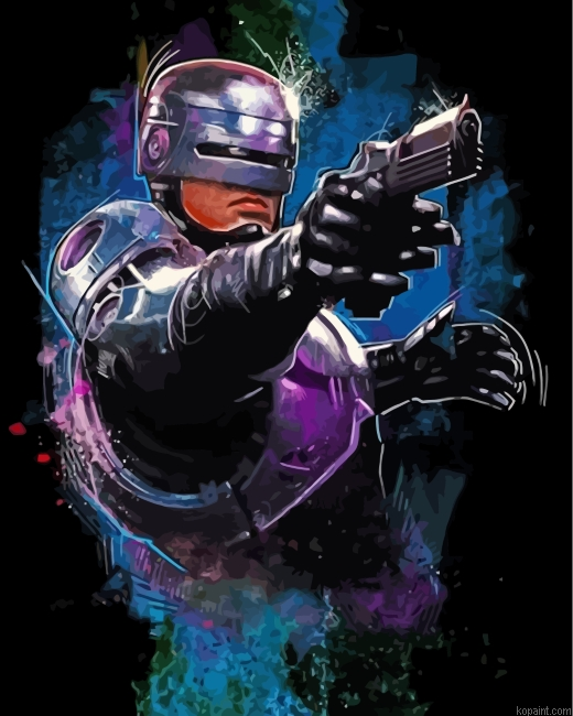 Robocop Movie Painting By Numberss.png