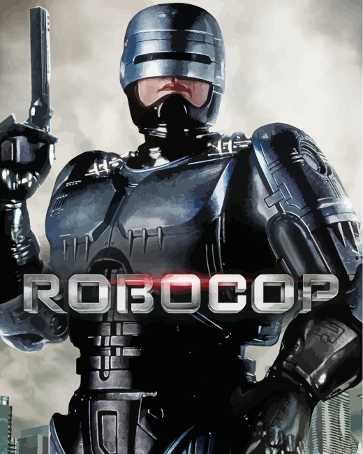 Robocop Science Fiction Movie Paint By Numbers
