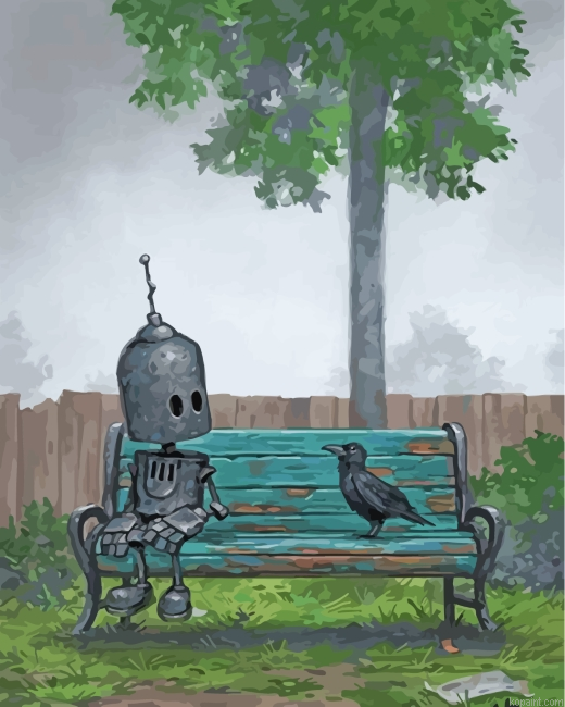 Robot And His New Friend Painting By Numberss.png