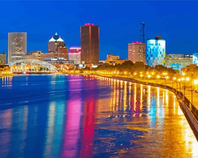Rochester At Night Painting By Numberss.png