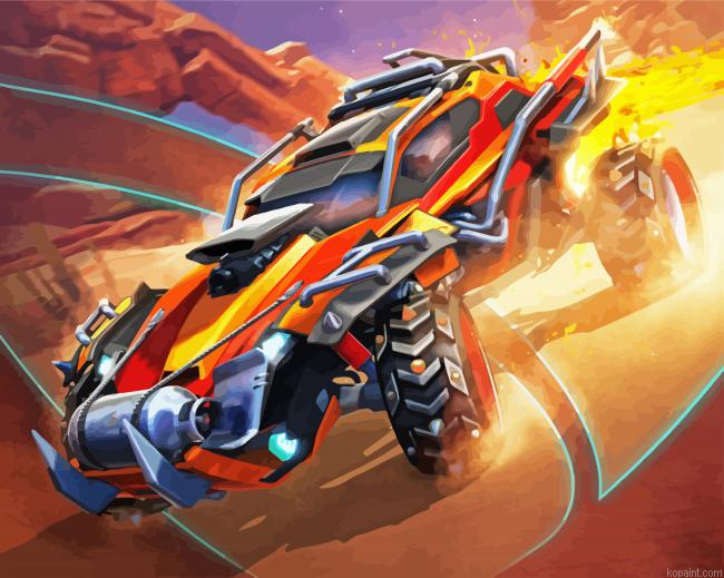Rocket League Poster Painting By Numberss.png