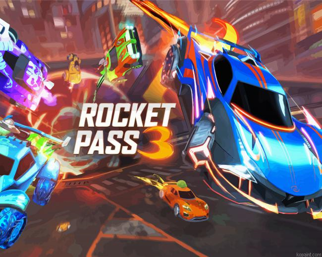 Rocket League Video Game Painting By Numberss.png