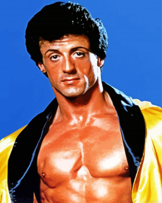 Rocky Balboa By Sylvester Stallone Paint By Numbers.png