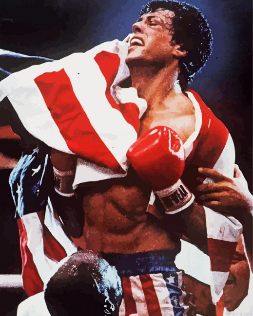 Rocky Balboa Illustration Paint By Numbers