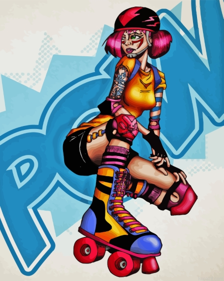 Roller Derby Painting By Numberss.png