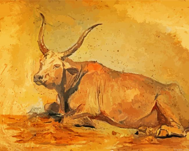 Roman Ox Art Painting By Numberss.png