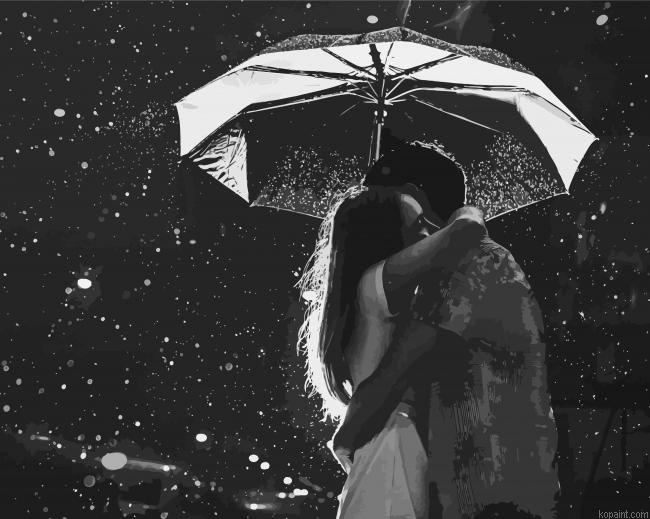 Romance Rain Paint By Numbers