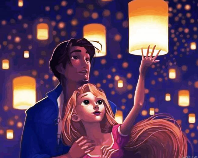Romantic Animated Couple Painting By Numberss.png