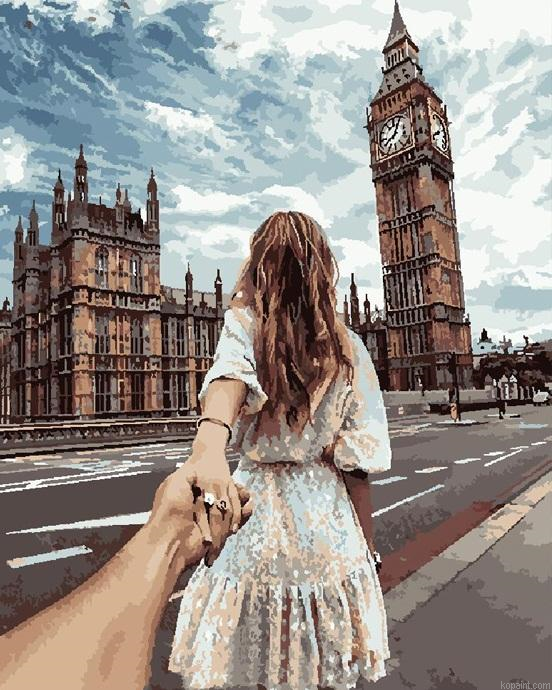 Romantic Big Ben Modern Wall Art Diy Painting By Numberss.png
