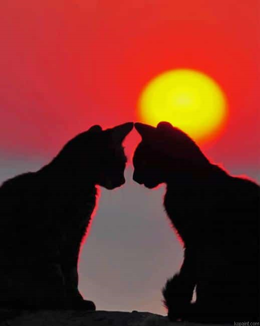 Romantic Cats New Painting By Numberss.png