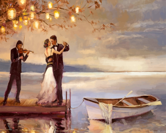 Romantic Couple Dancing Painting By Numberss.png