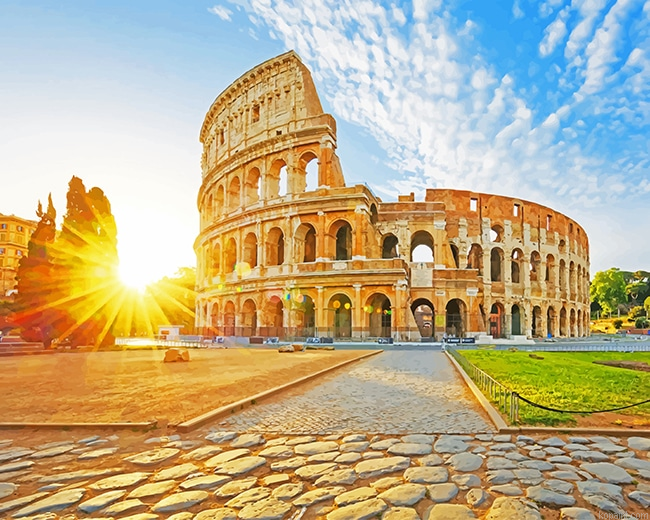 Rome Italy Colosseum New Painting By Numberss.png
