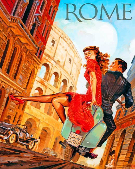 Rome Italy Illustration Painting By Numberss.png