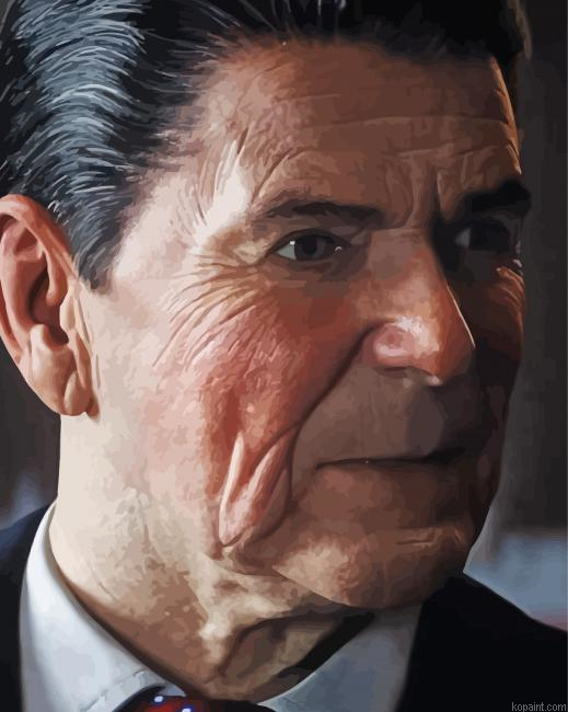 Ronald Reagan Art Painting By Numberss.png