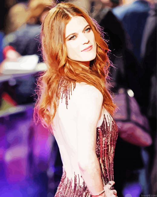 Rose Leslie Scottish Actress Painting By Numberss.png