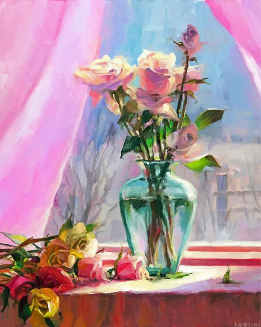 Roses Glass Painting By Numberss.png